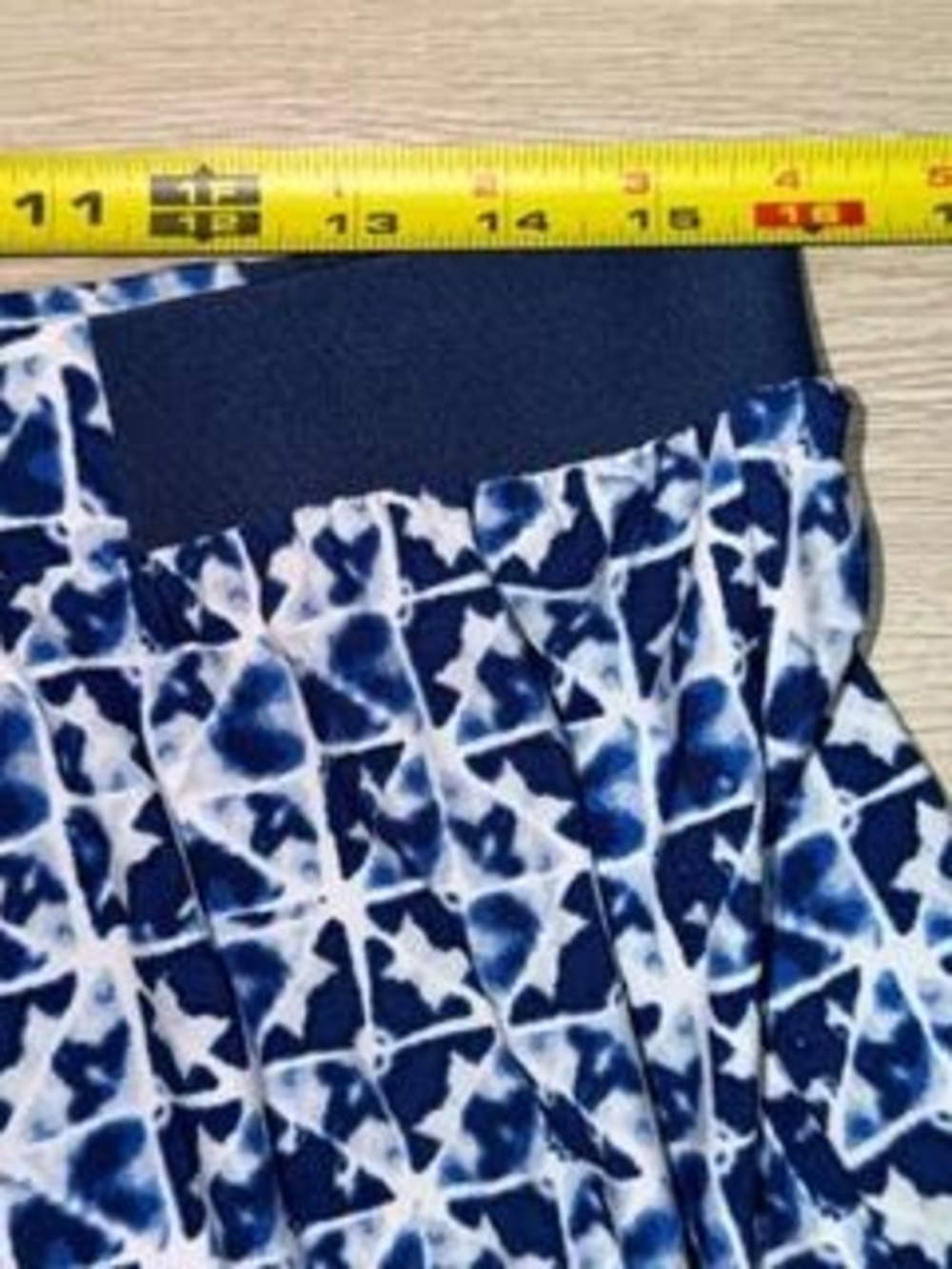 Ruby Rd. Blue Printed Cropped Pants PL - Picture 5 of 8